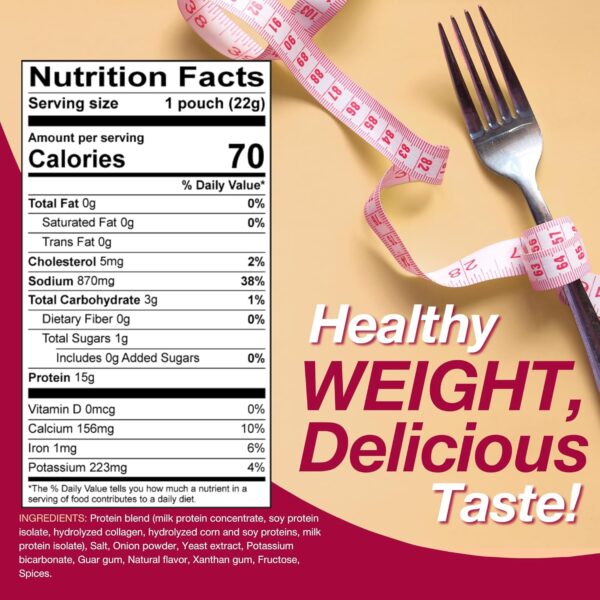 ProtiDIET High Protein Chicken Soup Mix - Low Sugar, No Fat, Quick and Easy-to-Prepare Meal Replacement Protein Powder Soup Mix Nutritious Vitamins - 7 Soup Mix Pouches Per Box