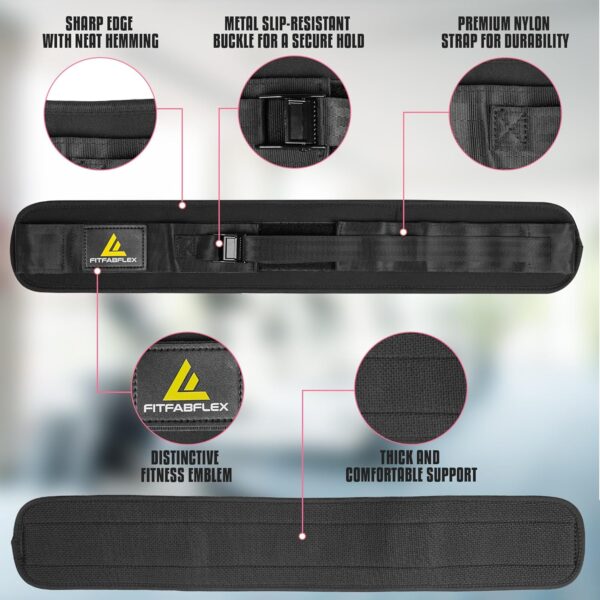 Exercise Hip Thrust Belt for Weights, Glute Workout Equipment, Adjustable Hip Thrust Belt for Dumbbells, Glute Trainer for Home Workouts with Extra Padding, Booty Builder