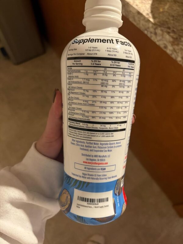 MaryRuth Organics Liquid Nighttime Multimineral Sleep Supplement | Sugar Free | Calm Magnesium Citrate| Calcium Magnesium Zinc | Available in 4 Flavors | Vegan | Gluten Free | 32 Servings