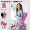Yoga Mat with Strap – 10mm & 12mm Thick Yoga Mat, Non-Skid Dual Surface Workout Mat, Eco-Friendly POE Yoga Mats for Women Men Kids, Perfect Exercise Mat for Pilates, Yoga, and Floor Workouts, Includes Carrying Strap.