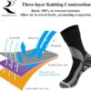 RANDY SUN Waterproof Breathable Socks, [SGS Certified] Unisex Novelty Skiing Trekking Hiking Wading Trail Socks