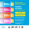 Lemon Perfect 4-Flavor Variety Pack, Hydrating Flavored Lemon Water, Zero Sugar, Refreshing, Organic, 15.2 fl oz Bottles (12-Pack)