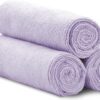 S&T INC. Microfiber Gym Towel, Yoga Towel for Home, Gym Bag and Workout Equipment, 16 Inches x 27 Inches, Purple, 3 Pack