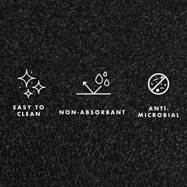 MotionTex Exercise Equipment Mat for Under Treadmill, Rowing Machine, Elliptical Machine, Fitness Equipment, Home Gym Floor Protection, 30" x 66", Black