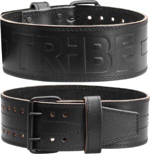 5mm Premium Weight Lifting Belt - 100% Genuine Leather Weightlifting Belt - Comfortable Squat Belt, Deadlift Belt or Powerlifting Belt - Workout Belt for Strength Training - Gym Belt for Men and Women