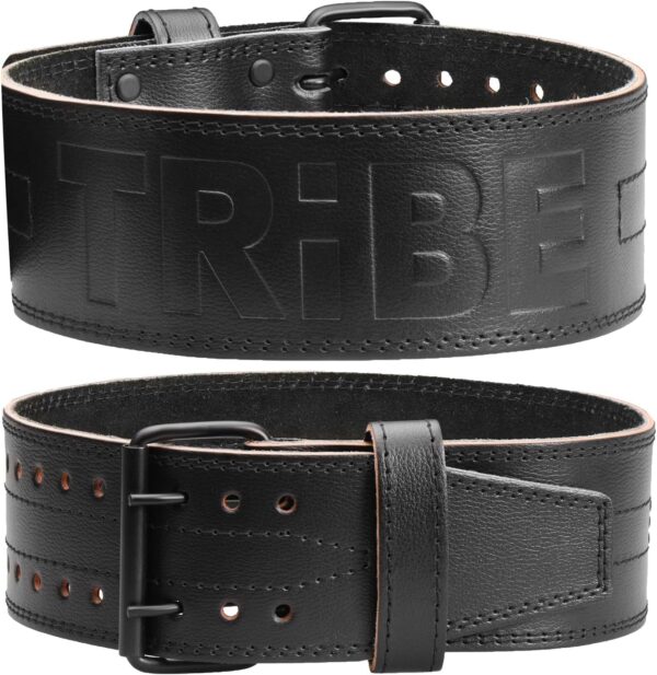 5mm Premium Weight Lifting Belt - 100% Genuine Leather Weightlifting Belt - Comfortable Squat Belt, Deadlift Belt or Powerlifting Belt - Workout Belt for Strength Training - Gym Belt for Men and Women