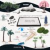 Zen Garden Kit 11x8 with White Sand Japanese Mini Beach Zen Sand Artificial Bonsai Tree Rocks Rakes and Accessories for Prayer,Home,Office Desk Zen Sand Garden,Sand Tray Meditation Room