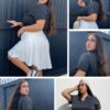 FOREYOND Plus Size Polo Shirts for Women Golf Shirts Moisture Wicking Short Sleeve Athletic Workout Tops