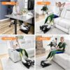 Under Desk Elliptical Machine, Ellipse Leg Exerciser for Seniors Adults, Adjustable Speeds Elliptical Trainer with Remote Control, Quiet & Portable Mini Seated Pedal Exerciser for Home Office Use
