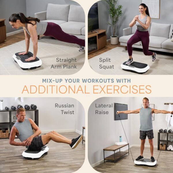 81jPQaRxjWL._AC_SL1500_.jpg Lifepro Waver Vibration Plate Exercise Machine – High-Intensity Vibration for Muscle Activation, Full-Body Workout Vibrating Platform with Loop Bands, Fitness Equipment for Strength Toning & Fat Loss