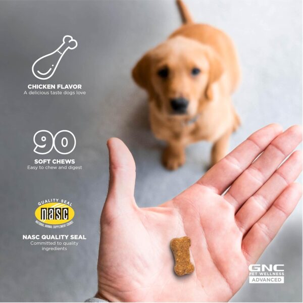 GNC Pets Advanced Weight Support Dog Supplement Soft Chews | Weight Control Dog Supplement for Adult Dogs | 90 Ct Chicken Flavor Weight Management Dog Supplement,FF14874