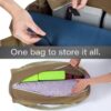 JoYnWell Large Yoga Mat Bag Carrier for men and Women - Stylish Tote with 4 Pockets, Durable Yoga Bolster Fits All your Stuff Light-weight and Easy-to-Carry, 30”