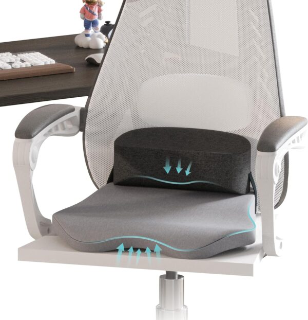Johnear Cross Legged Office Chair Cushion Meditation Chair Meditation Cushion Floor Pillows for Adults Sitting Yoga Enthusiasts, Meditation Fanatics Seat (Grey)