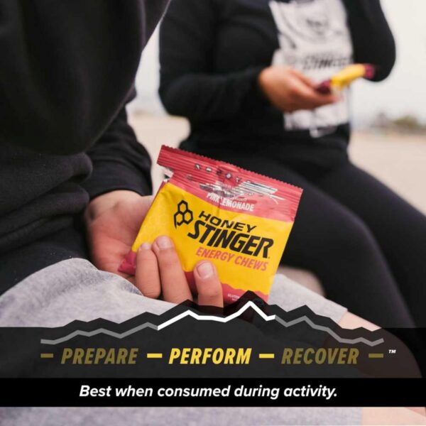 81jenkssWxL._SL1500_.jpg Honey Stinger Organic Pink Lemonade Energy Chew | Gluten Free & Caffeine Free | for Exercise, Running and Performance | Sports Nutrition for Home & Gym, Pre and Mid Workout | 12 Pack, 21.6 Ounce