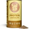 81jjW2nbUUL._AC_SL1500_.jpg Gnarly Nutrition Whey Protein Powder - Grass Fed Whey Powder, NSF Sport Certified, Smooth Taste, Sports Nutrition, Muscle Repair, 25g Protein - Chocolate, 32 Oz