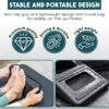 Squat Wedge Block w/Non Slip Strips | Slant Board for Calf Stretching | Yoga Blocks Foam Wedge | Multi-Functional Slant Board for Squats | Elevated Heel Squat Wedges Set | Adjustable Wedges For Squat