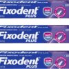 Fixodent Plus Denture Adhesive Cream 2 oz (Pack of 3)