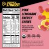 81jx2Cg8cBL._SL1500_.jpg Honey Stinger Organic Pink Lemonade Energy Chew | Gluten Free & Caffeine Free | for Exercise, Running and Performance | Sports Nutrition for Home & Gym, Pre and Mid Workout | 12 Pack, 21.6 Ounce