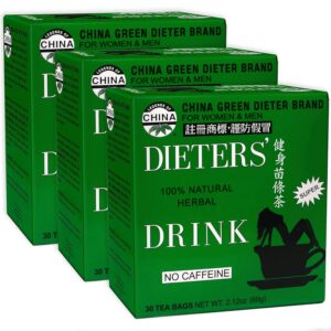 Uncle Lee's Tea Detox Tea with Senna Laxative, Constipation Relief for Adults, Supports A Healthy Weight, Caffeine-Free Herbal Tea Bags, 30 Count (Pack of 3)