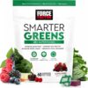FORCE FACTOR Smarter Greens Superfood Chews, Greens and Superfoods with Probiotics, Antioxidants, and Fiber, Greens Supplement to Support Digestion, Nitric Oxide, and Energy, 60 Soft Chews