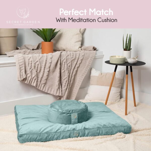 Secret Garden Large Zabuton Meditation Cushion – Meditation Mat to Achieve Full Serenity – Zabuton Mat to Reduce Stress – Comfortable Meditation Cushion – Zabuton Meditation Mat Samadhi Cushion
