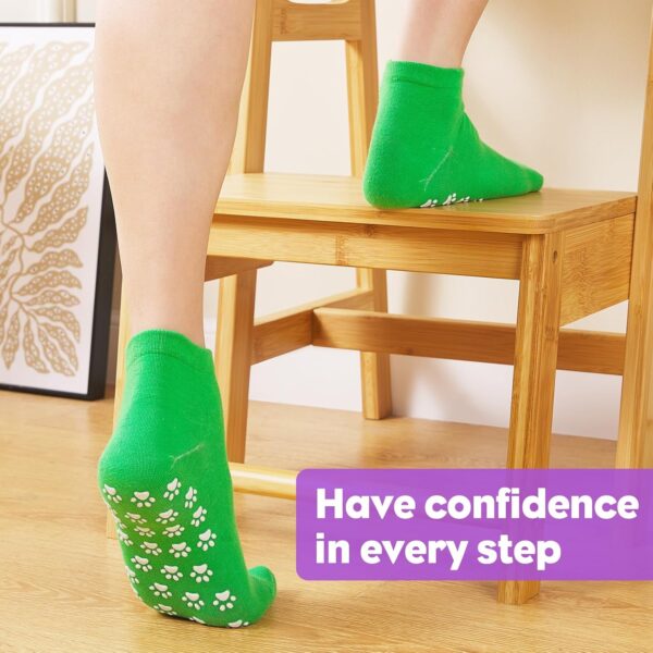 Grip Socks for Women Pilates Yoga Socks Non Slip Hospital Socks Ankle Slipper Socks 5/12 Pairs