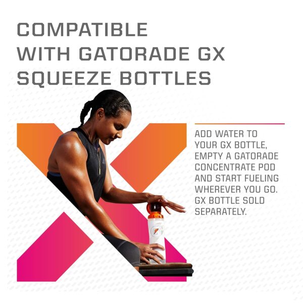 Gatorade Gx Hydration System, Non-Slip Gx Squeeze Bottles Or Gx Sports Drink Concentrate Pods - 4 count (Pack of 6)