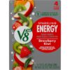 V8 +SPARKLING ENERGY Strawberry Kiwi Energy Drink, Made with Real Vegetable and Fruit Juices, 11.5 FL OZ Can (6 Packs of 4)