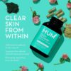 HUM Daily Cleanse Acne Supplement - Gut Cleanse Detox for Clear Skin with Organic Algae, Detoxifying Herbs, Zinc & Spirulina | Clear Skin Supplement (60 Capsules)