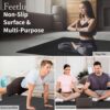 Foldable Yoga Mat - 6mm & 8mm Thick, Large, Lightweight, and Easy to Store - Anti-Slip Folding Exercise Mat for Yoga, Pilates, Home Workouts, and Floor Exercises