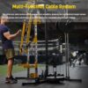 Versatile Power Rack with Cable Pulley System, Power Cage for Strength Training, Bench Press and Pull-Ups