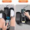 Under Desk Elliptical Machine, Ellipse Leg Exerciser for Seniors Adults, Adjustable Speeds Elliptical Trainer with Remote Control, Quiet & Portable Mini Seated Pedal Exerciser for Home Office Use