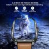 Smartwatch for Men Fitness Smart Watch: 2.0 inch Brown Watch with Bluetooth Call Answer - Android iOS Compatible Military 3ATM Waterproof 100+ Sports Digital Activity Tracker Heart Rate Sleep Monitor