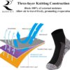 RANDY SUN Waterproof Socks, Unisex Cycling/Hunting/Fishing/Running Ankle Socks 1&2 Pair