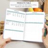Clever Fox Food Journal - Daily Food Diary, Meal Planner to Track Calories & Nutrients, Weight Tracker Notebook, A5 (Light Blue)