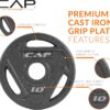 CAP Barbell 2-Inch Olympic Grip Weight Plate | Multiple Options