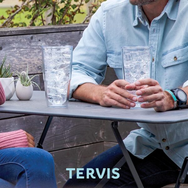 Tervis Made in USA Double Walled Yoga Lotus Flower Insulated Tumbler Cup Keeps Drinks Cold & Hot, 24oz, Clear