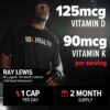 10X Health Vitamin D3 K2 - Loaded with 125 mcg Vitamin D and 90 mcg Vitamin K (Menaquinone 7) - D3 and K2 Supplements That Support Bone Health, Heart and Teeth - 60 Capsules