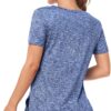 Absttith Women's Short Sleeve Workout Shirts Athletic Casual Tops Quick Dry Gym Soprt Tee Side Split