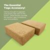 Bean Products Yoga Blocks, Standard & Large Sizes - Studio Grade, Non-Slip, Made from Eco Friendly Materials - 100% Natural Cork or Foam - Improves Stability & Alignment - Single Block or 2 Pack Sets