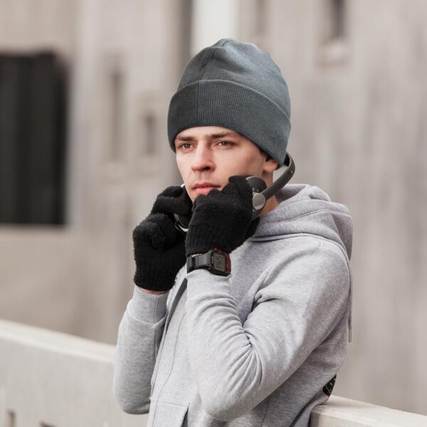 EMF Defense Beanie - Protective Silver Fabric Hat for Brain Health, and EMF Radiation Shield. Stylish Faraday Technology