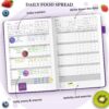 Food Journal for Weight Loss, Meal Planner & Daily Food Wellness Diary to Count Calories Nutrient Intake,Weight Loss Journal to Track Health, Achieve Diet Fitness Goals (A5 size)-Purple