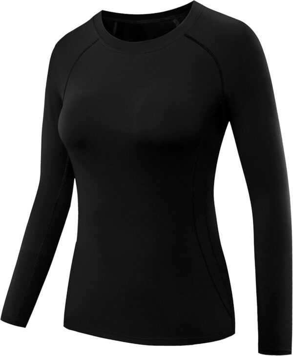 NELEUS Women's 3 Pack Compression Shirts Long Sleeve Yoga Athletic Running T Shirt
