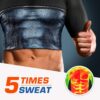 Cimkiz Men's Waist Trainer Sauna Suit Shirt, Gym & Exercise Compression Vest, Sweat-Boosting Workout Top