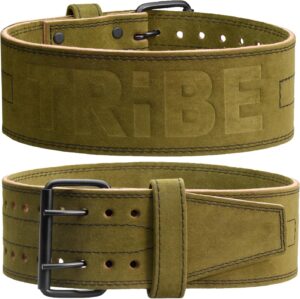 5mm Premium Weight Lifting Belt - 100% Genuine Leather Weightlifting Belt - Comfortable Squat Belt, Deadlift Belt or Powerlifting Belt - Workout Belt for Strength Training - Gym Belt for Men and Women