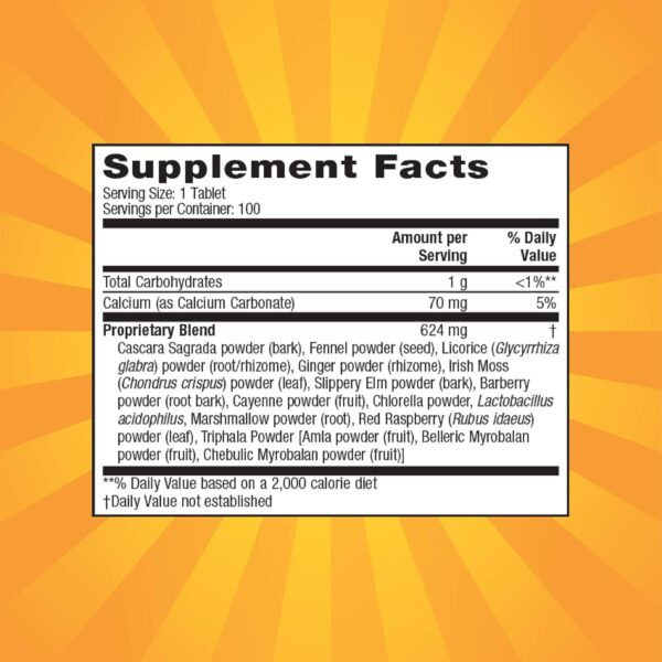 Nature's Secret Super Cleanse Extra Strength Toxin Detox & Gentle Elimination Body Cleanse, Digestive & Colon Health Support - Stimulating Blend of 14 Herbs with Probiotics - 100 Tablets (Pack of 2)