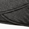 Kimmery Woman Raglan Sleeve Round Neck Irregular Hem Yoga Workout Shirt Sizes M-3XL