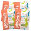 Plackers Kids Dual Gripz Floss Picks with Double Grip handle, Wild Berry Flavor, Colorful Floss Picks for Kids of All Ages, 75 Count (Pack of 4)