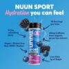 Nuun Sport + Caffeine Electrolyte Tablets - Dissolvable in Water, Wild Berry Flavor, 5 Essential Electrolytes for Hydration, 1g Sugar Drink Mix, Vegan, Non-GMO, 8 Pack (80 Total Servings)