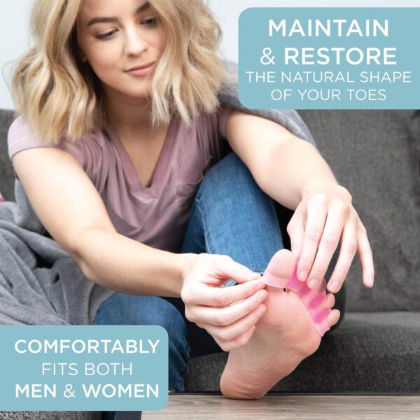 Mind Bodhi Toe Separators - Correcting Bunions and Restoring Toes to Their Original Shape - For Men and Women - Toe Spacers Bunion Corrector – Black